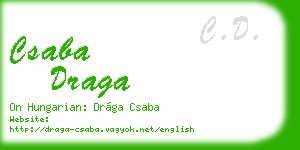 csaba draga business card